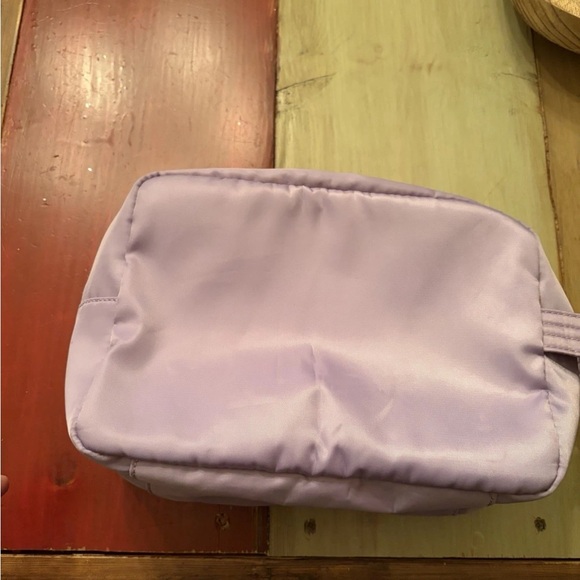 Stoney Clover Lane Lavender Pouch with Pink, Blue & White Plane Patches - Picture 3 of 8